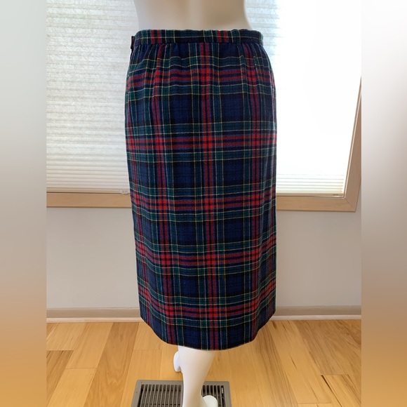 Allison Tartan 100% Virgin Wool Women’s Plaid Long/Midi Skirt. Like New size 8 - Picture 3 of 10